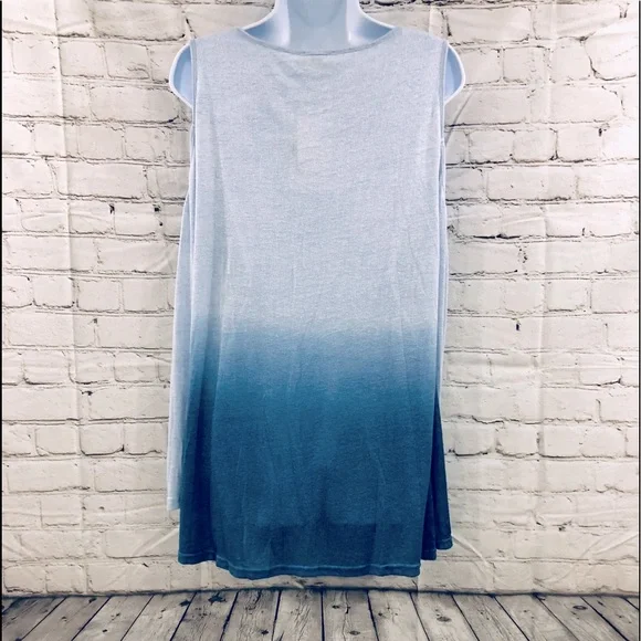 ♦️1 Left♦️NWT-Kori-Cold Shoulder Twist Tie Front Women - Measurements in Pics - Picture 4 of 16